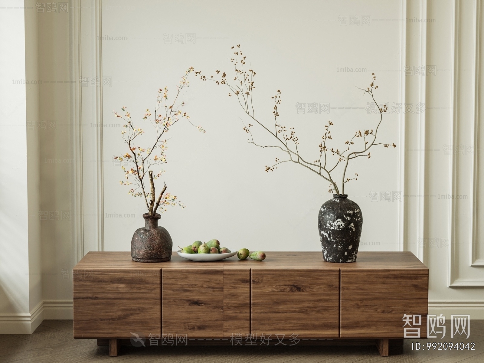 Wabi-sabi Style Entrance Cabinet