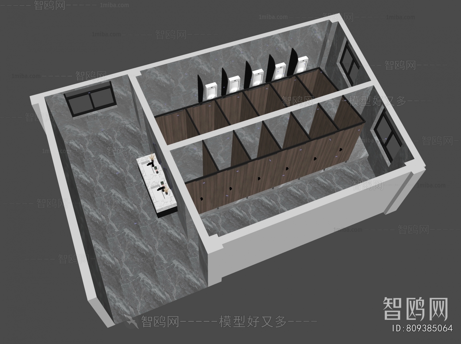 Modern Architectural Bird's-eye View Planning