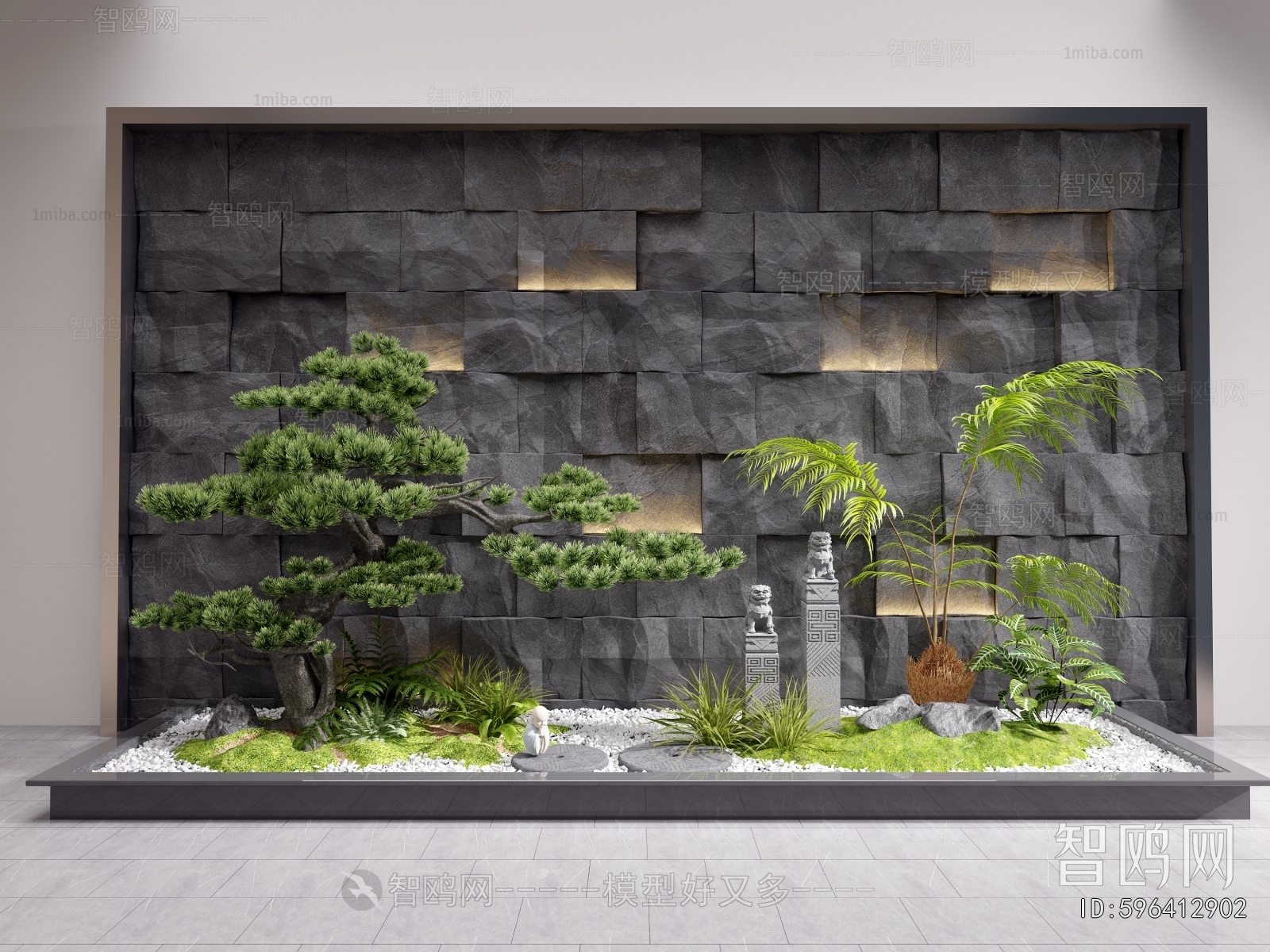 New Chinese Style Plant Landscaping