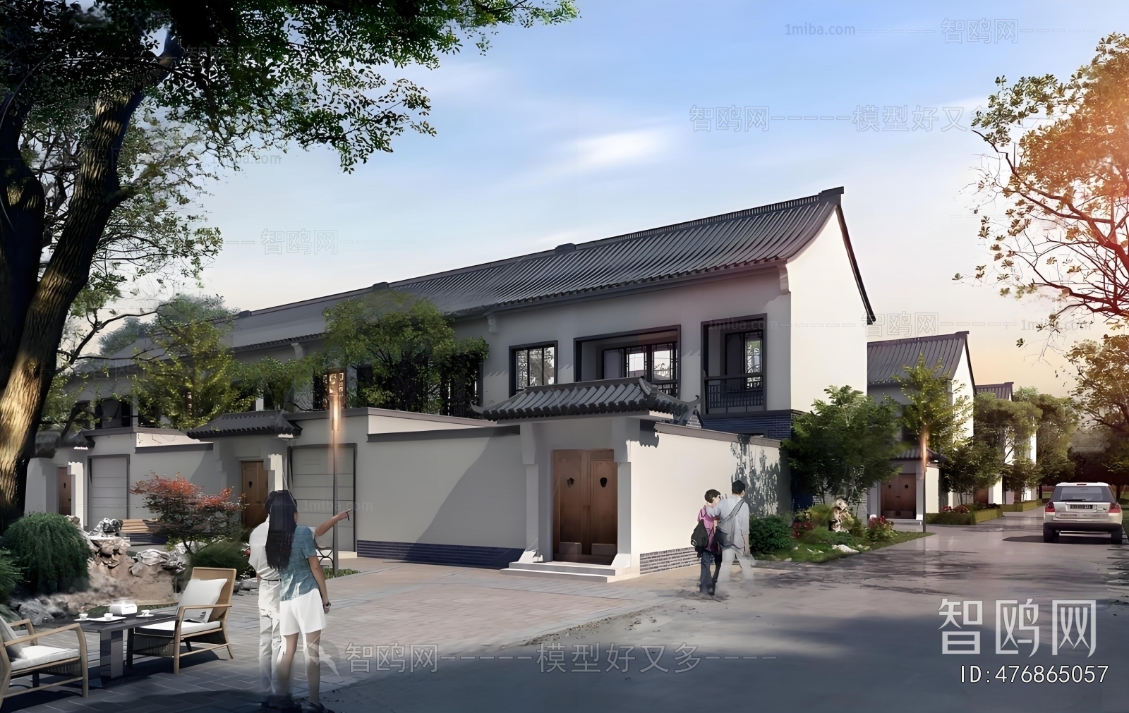 New Chinese Style Townhouse