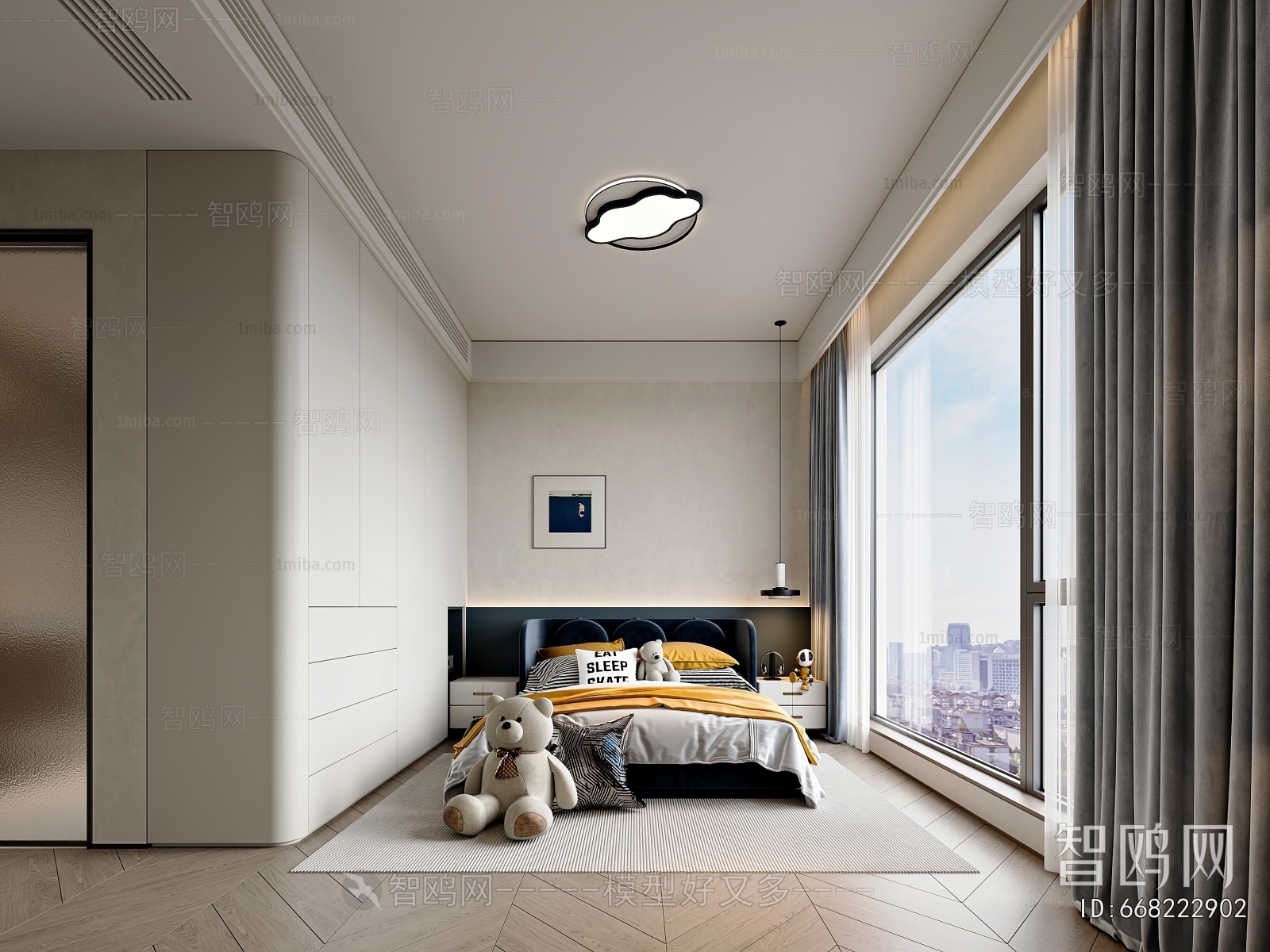 Modern Boy's Room And Son's Room