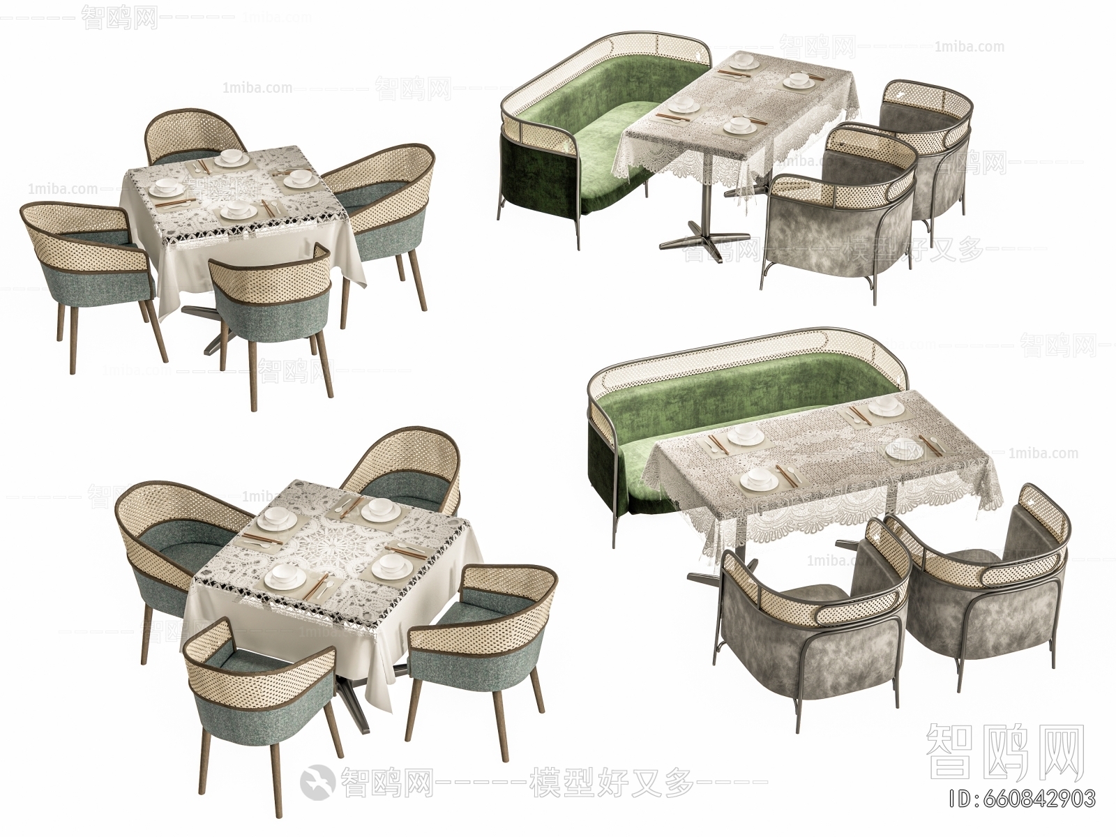 Southeast Asian Style Dining Table And Chairs