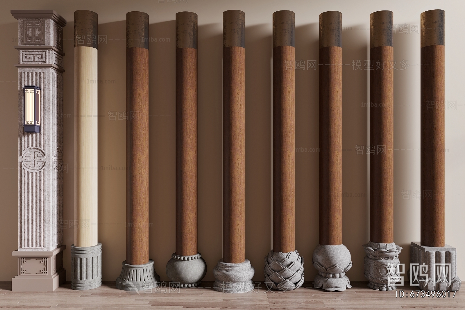 Chinese Style Column