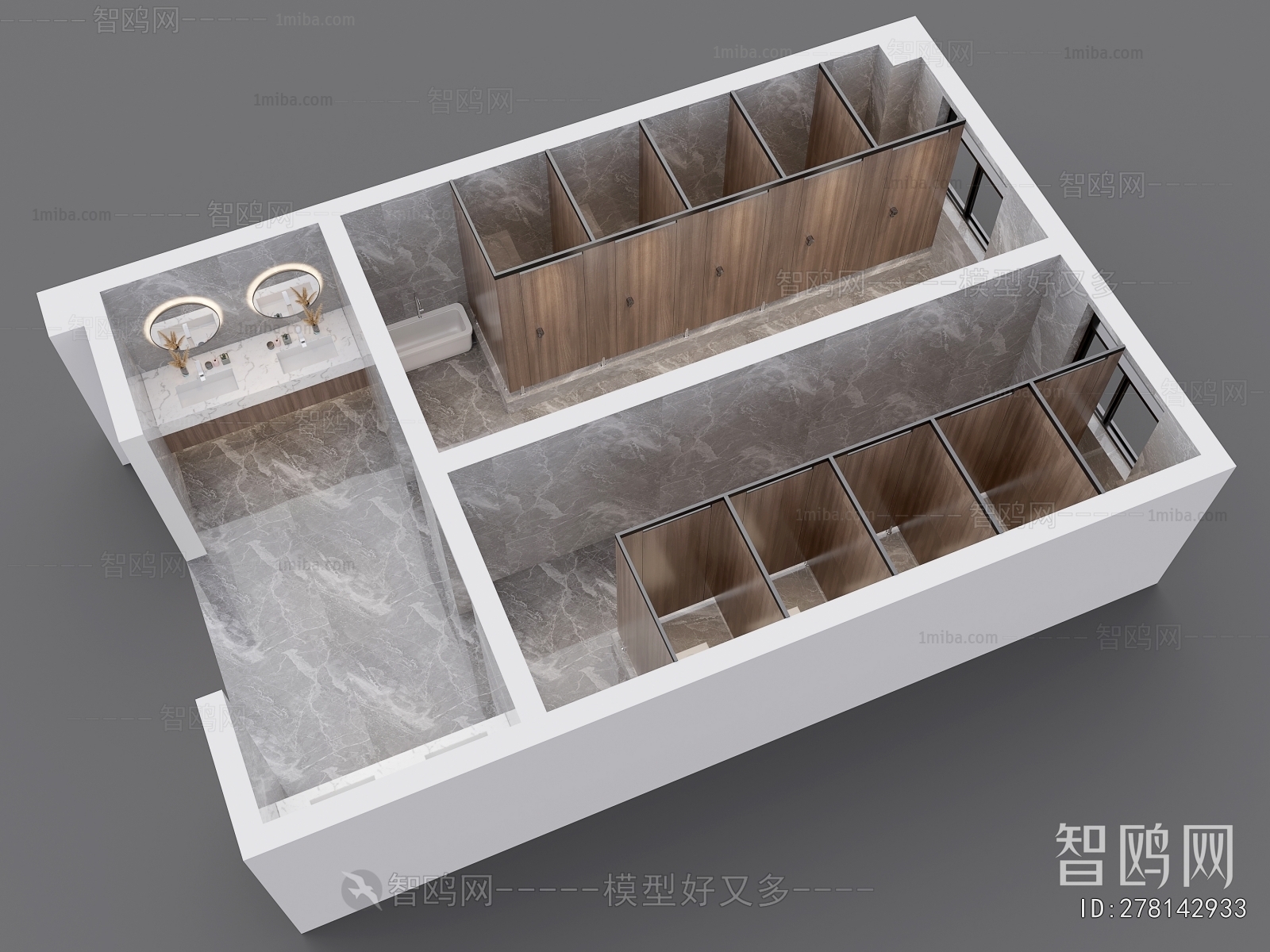 Modern Architectural Bird's-eye View Planning