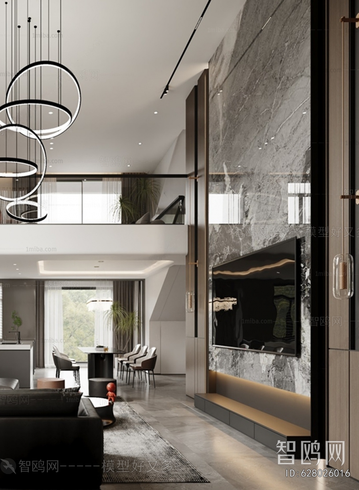 New Chinese Style A Living Room