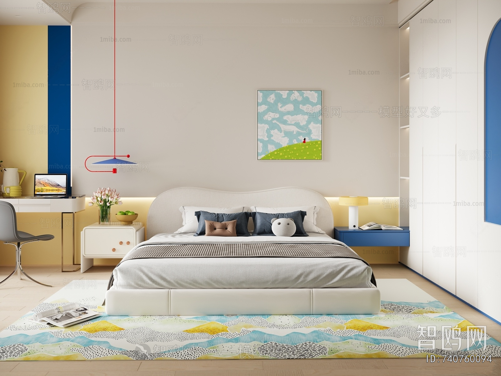 Modern Boy's Room And Son's Room