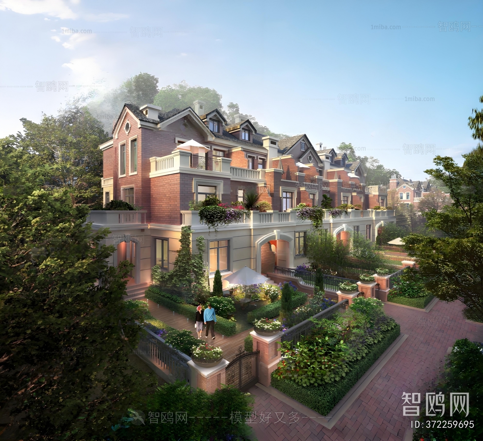 Simple European Style Townhouse