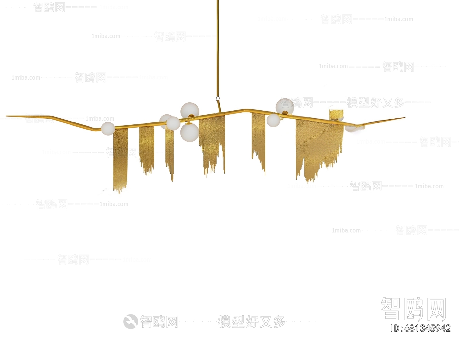 Modern Long Chandelier