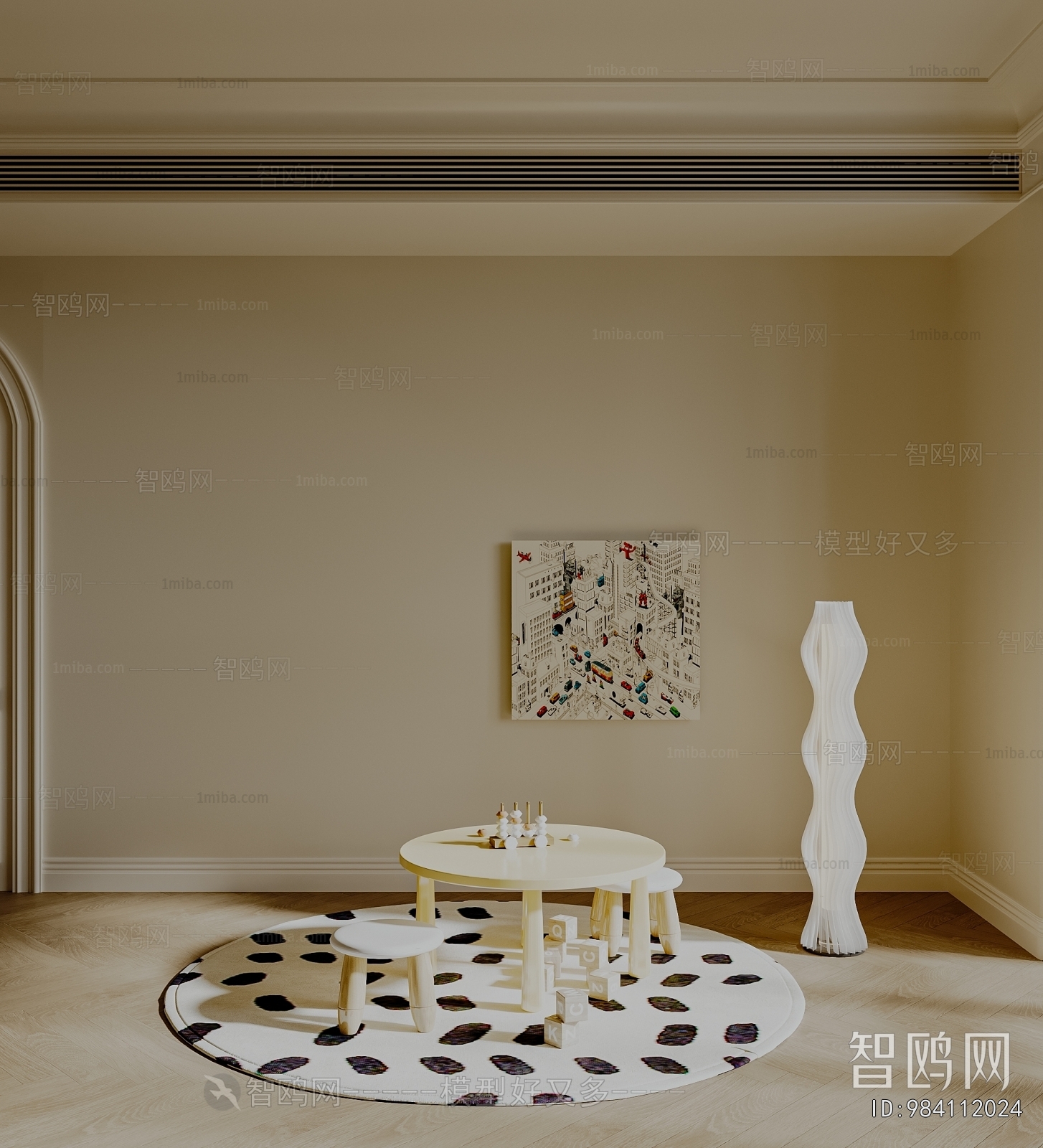 Modern Children's Room Activity Room