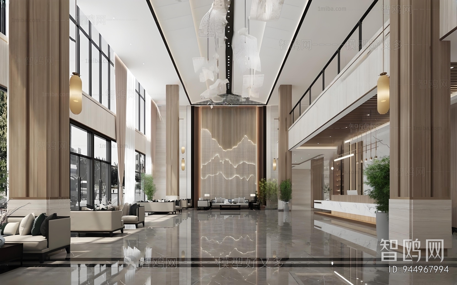 New Chinese Style Lobby Hall