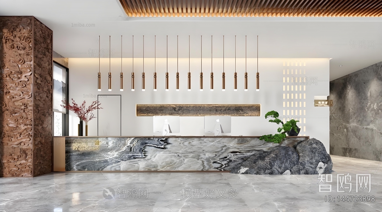 New Chinese Style Lobby Hall