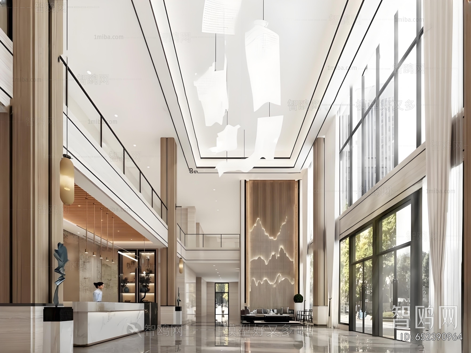 New Chinese Style Lobby Hall