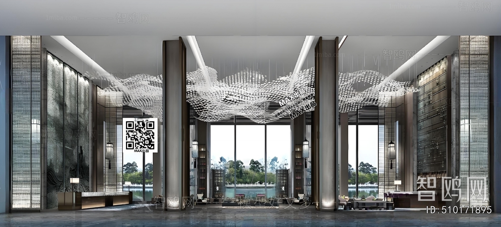 New Chinese Style Lobby Hall