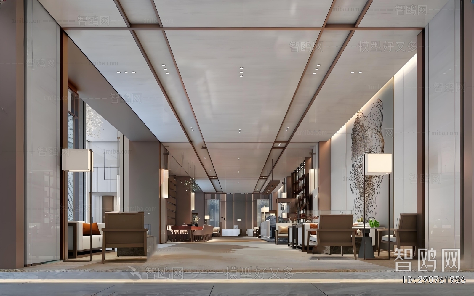 New Chinese Style Lobby Hall