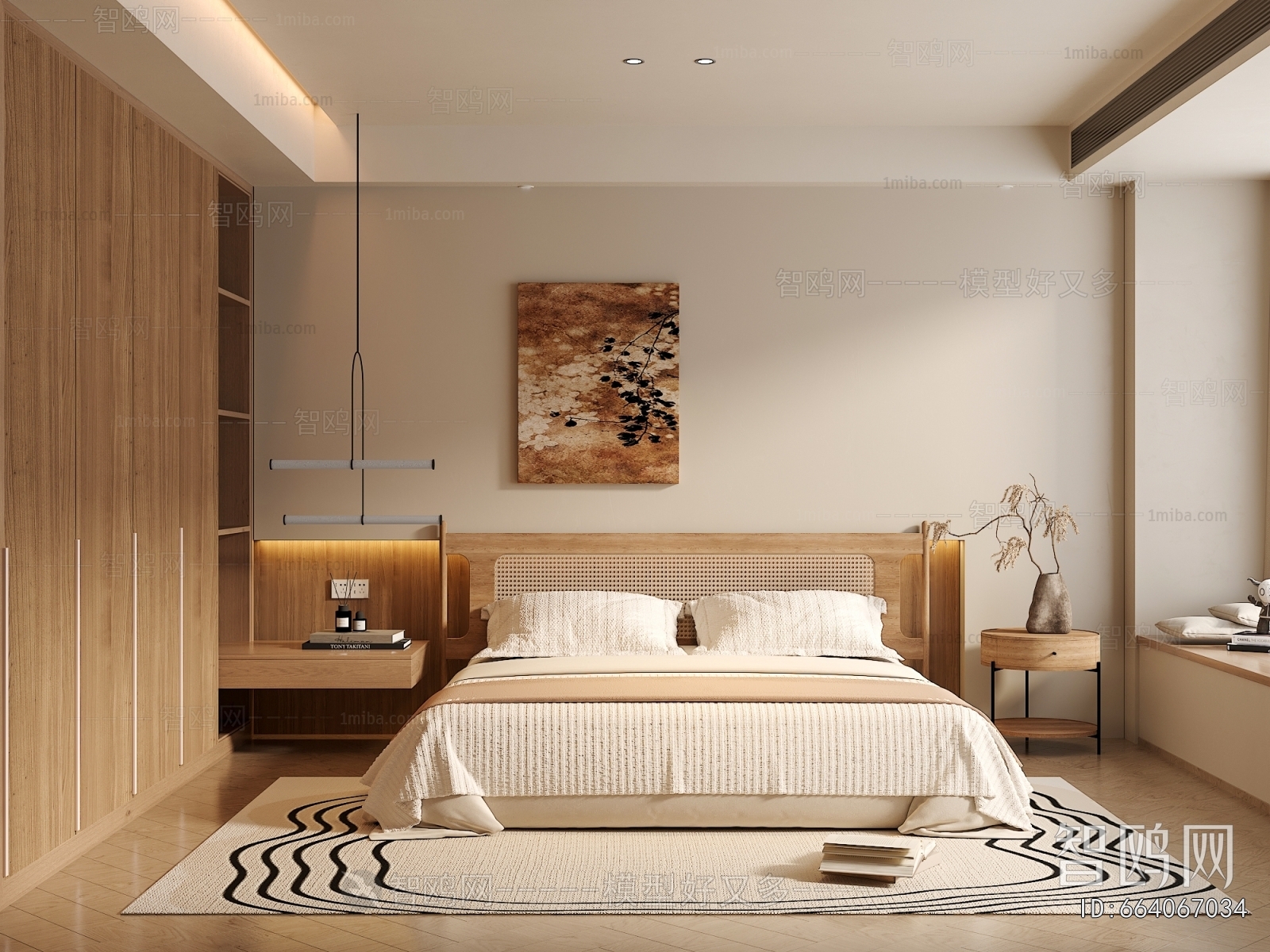 Wabi-sabi Style Bedroom