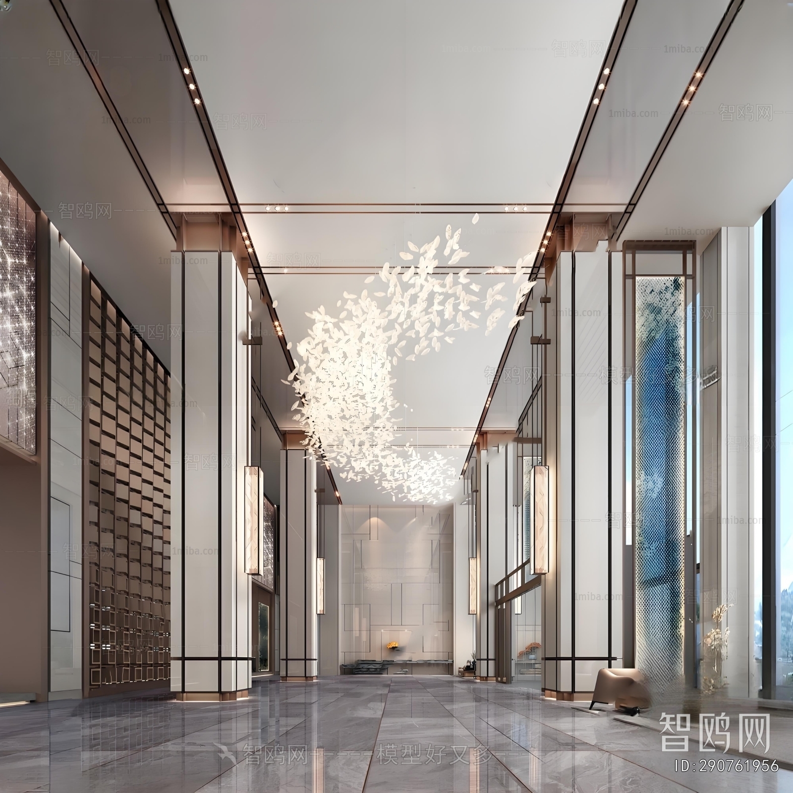 New Chinese Style Lobby Hall