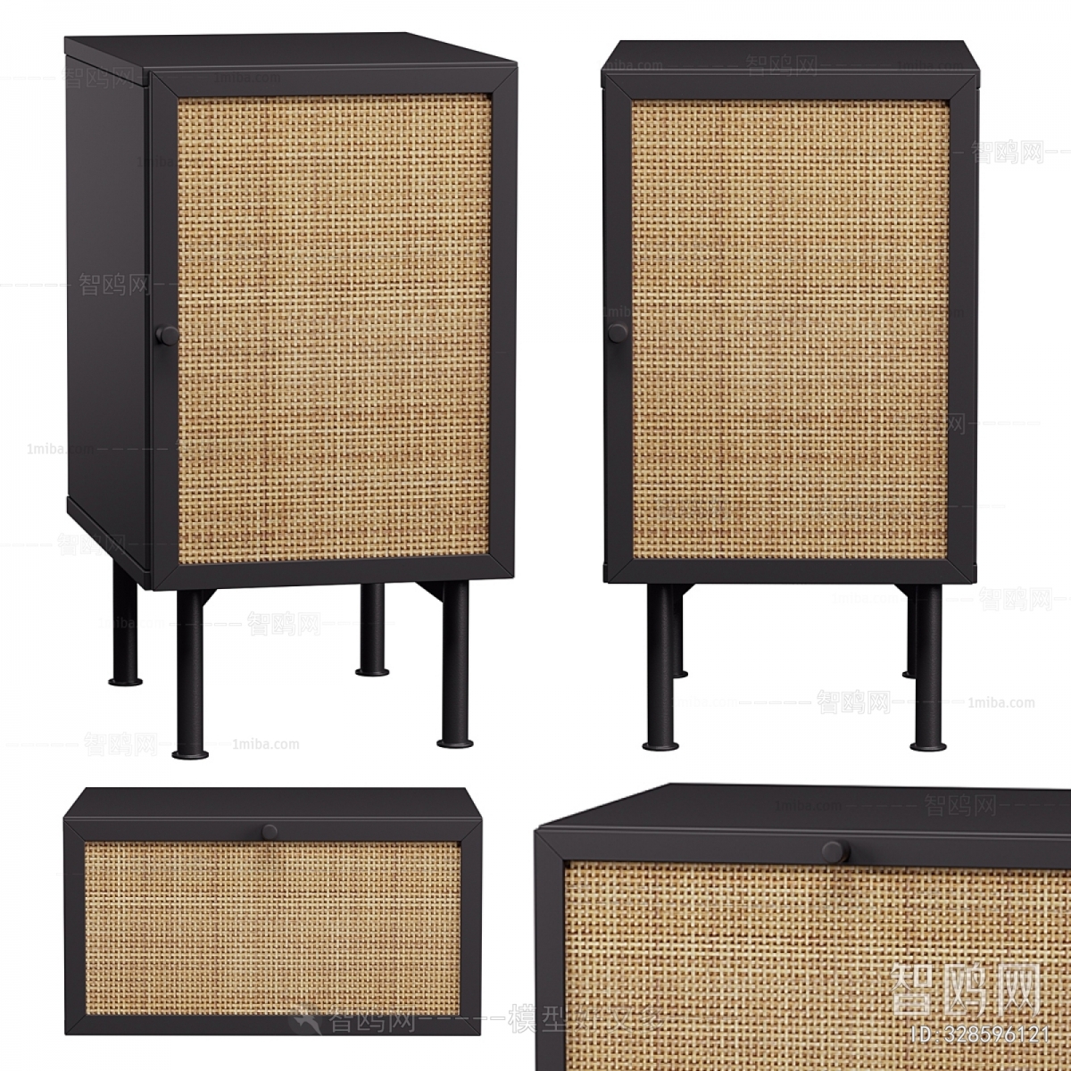 Wabi-sabi Style Side Cabinet