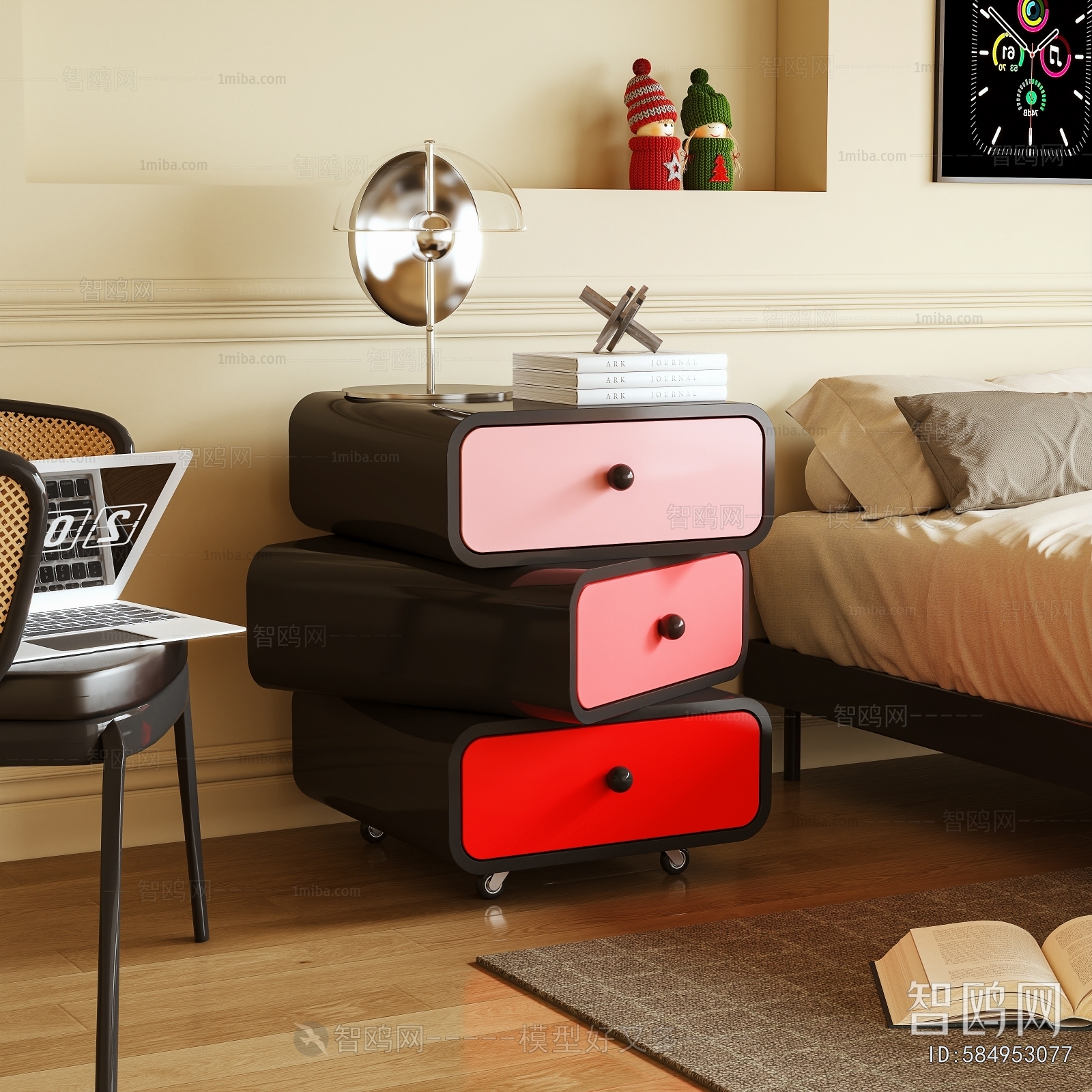 Modern Bedside Cupboard