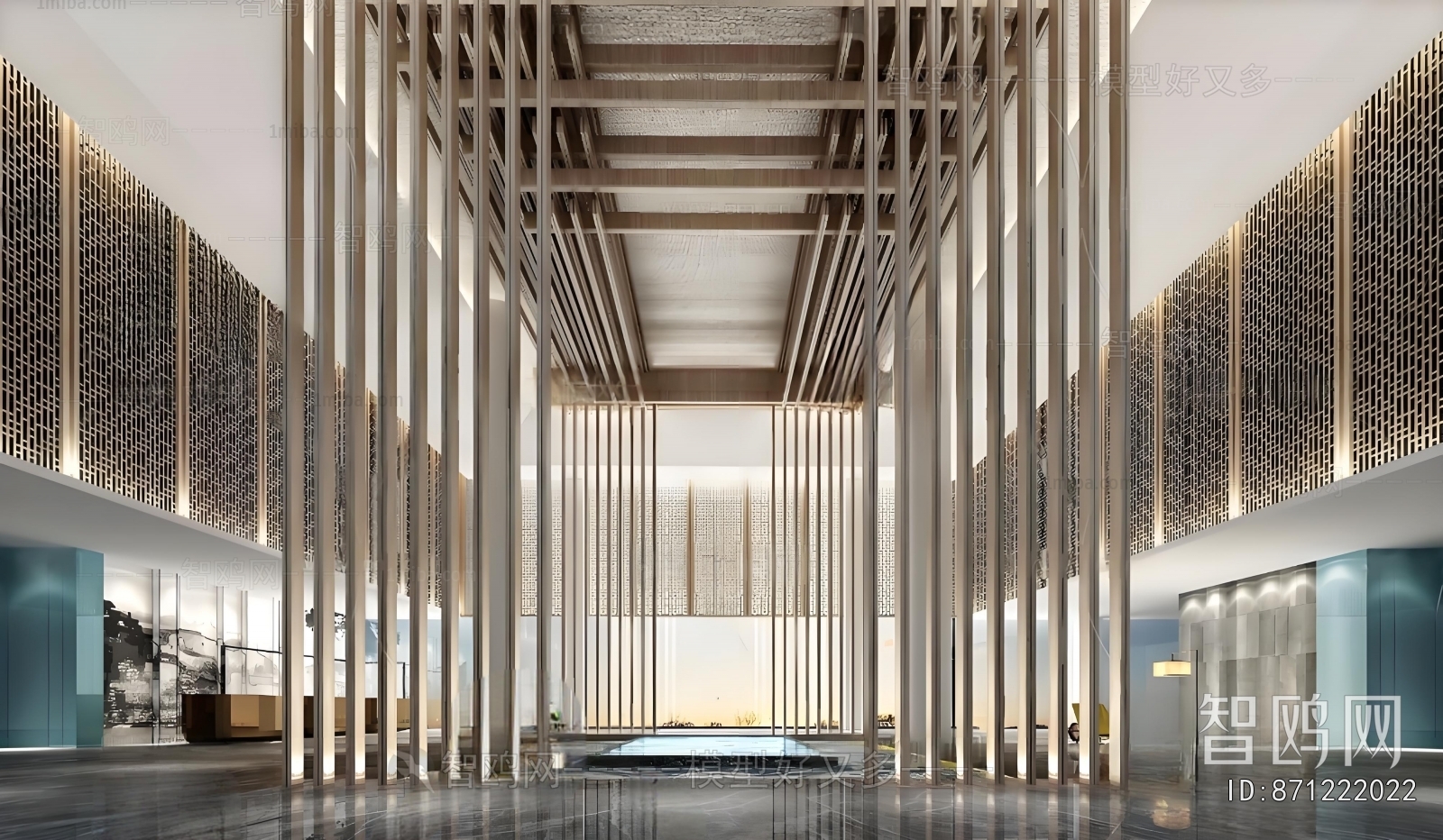 New Chinese Style Lobby Hall