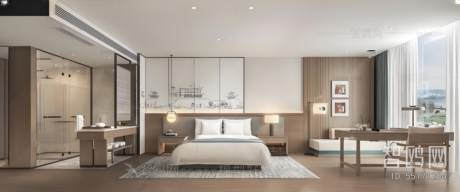 New Chinese Style Guest Room