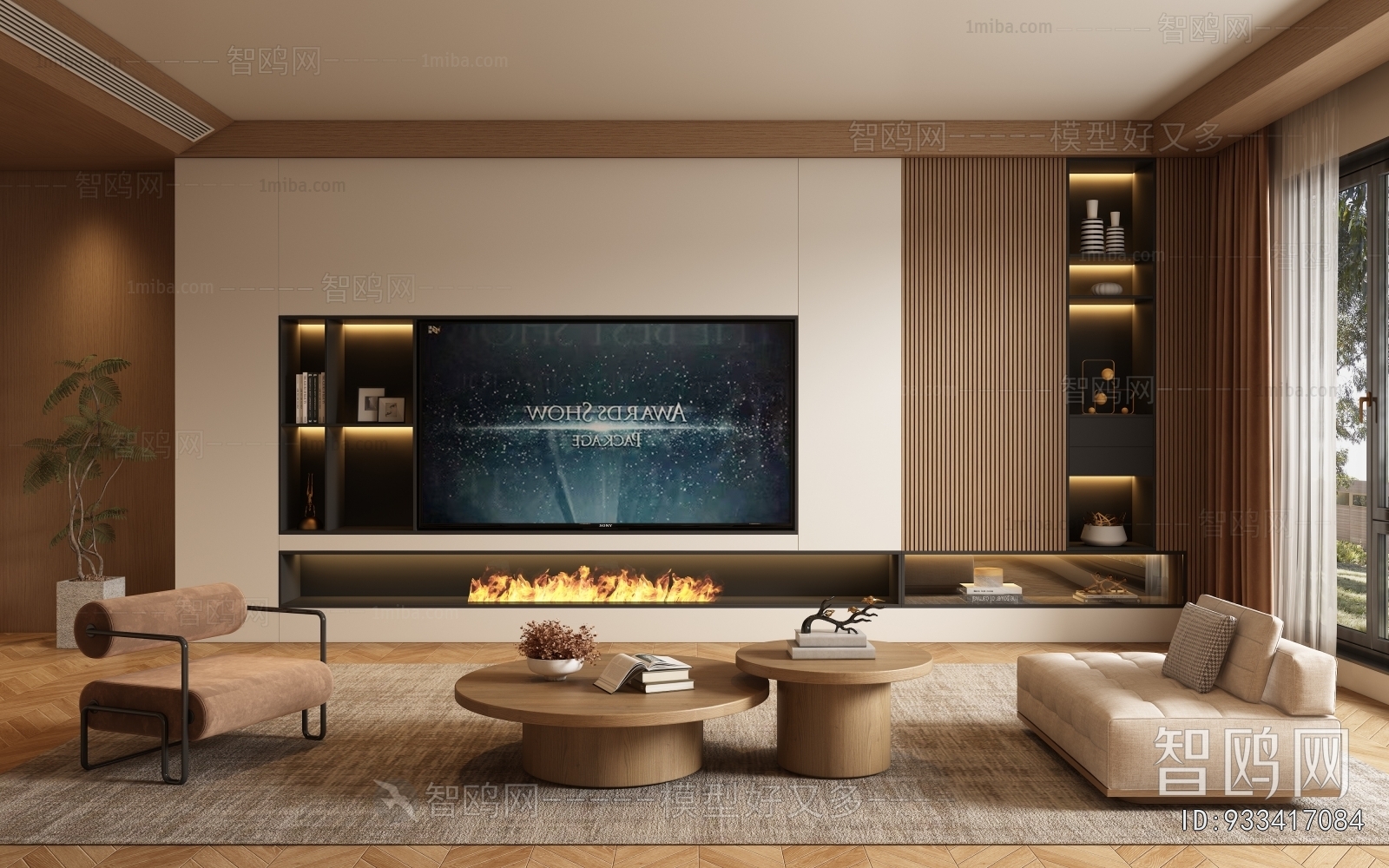 New Chinese Style A Living Room