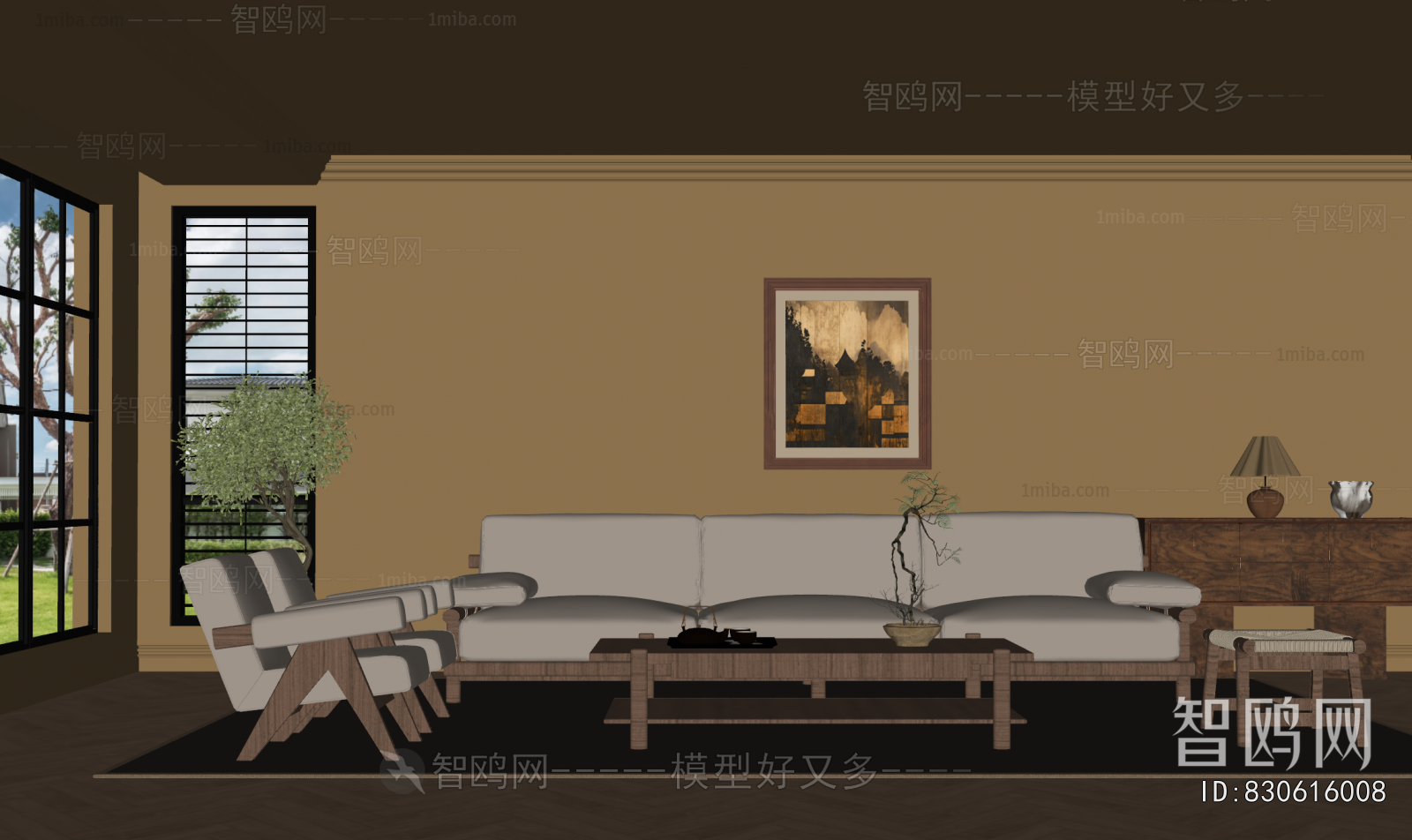 Wabi-sabi Style A Living Room