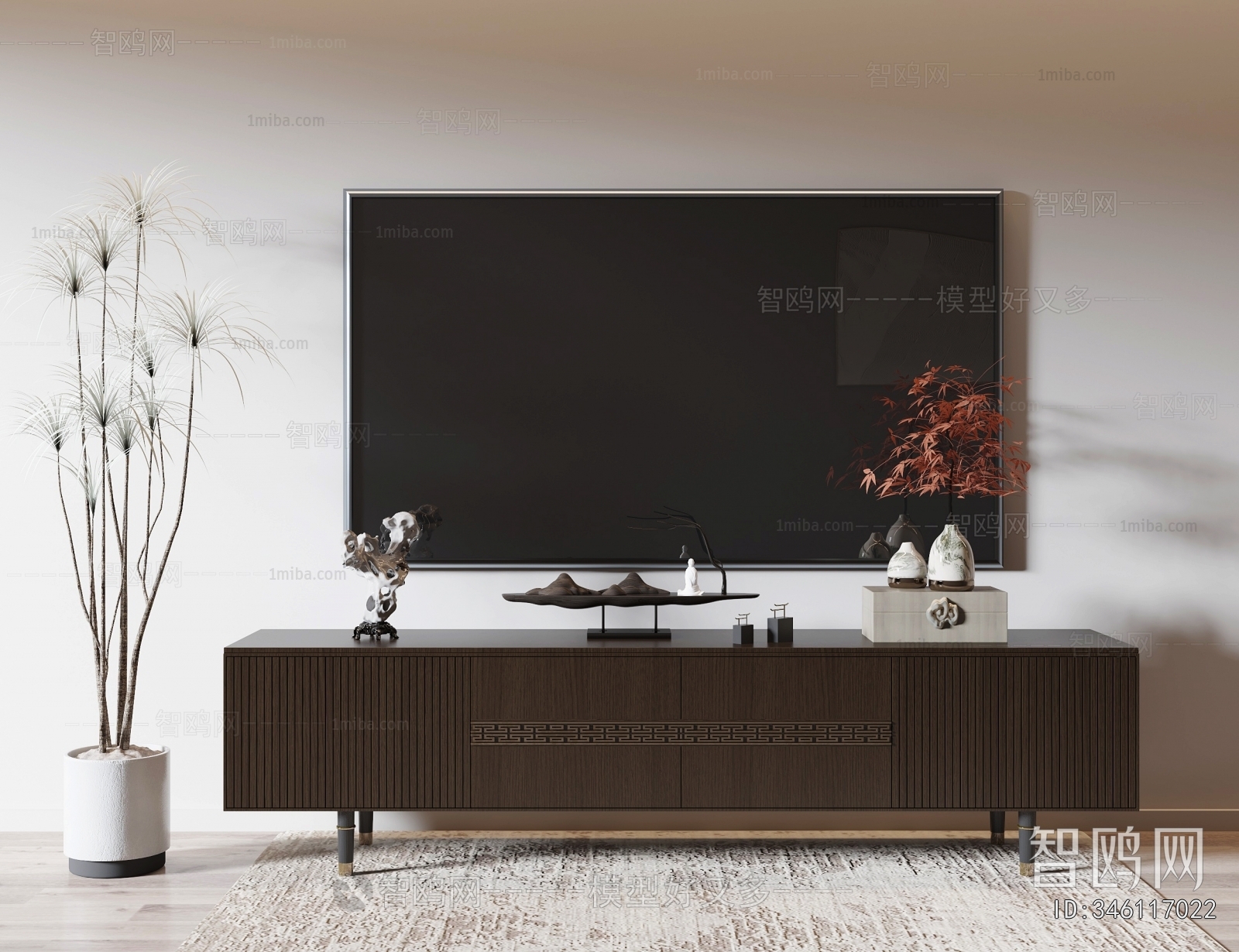 New Chinese Style TV Cabinet