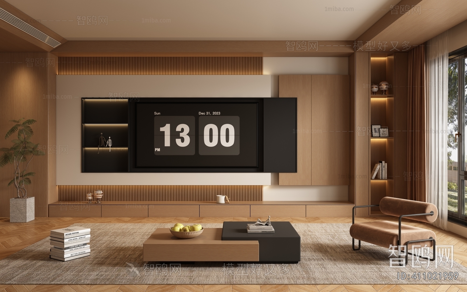 New Chinese Style A Living Room