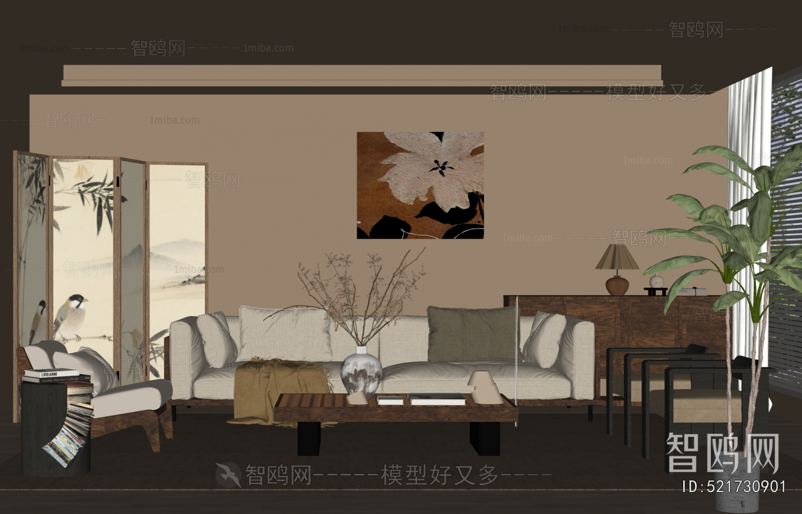 Wabi-sabi Style A Living Room