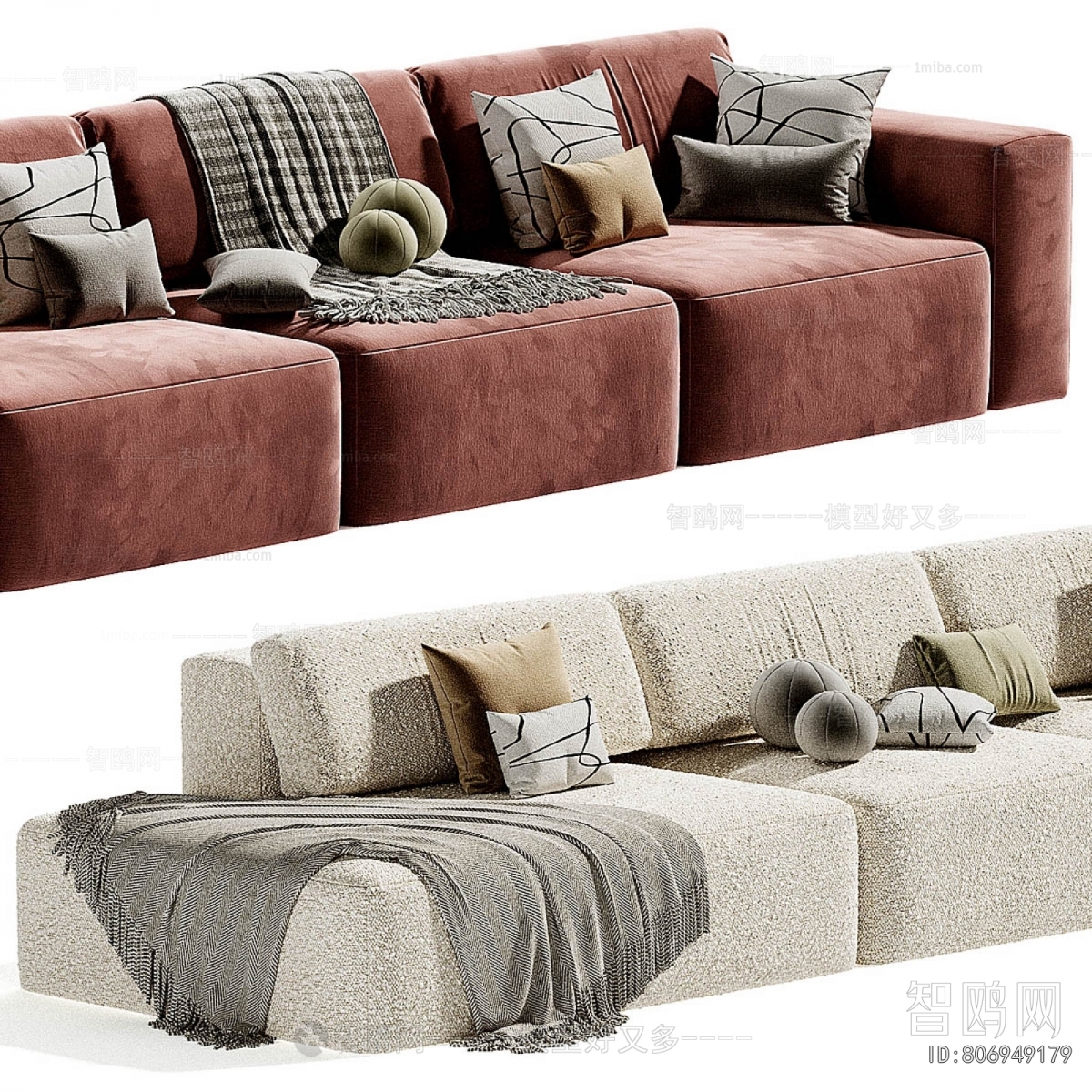 Modern Three-seat Sofa