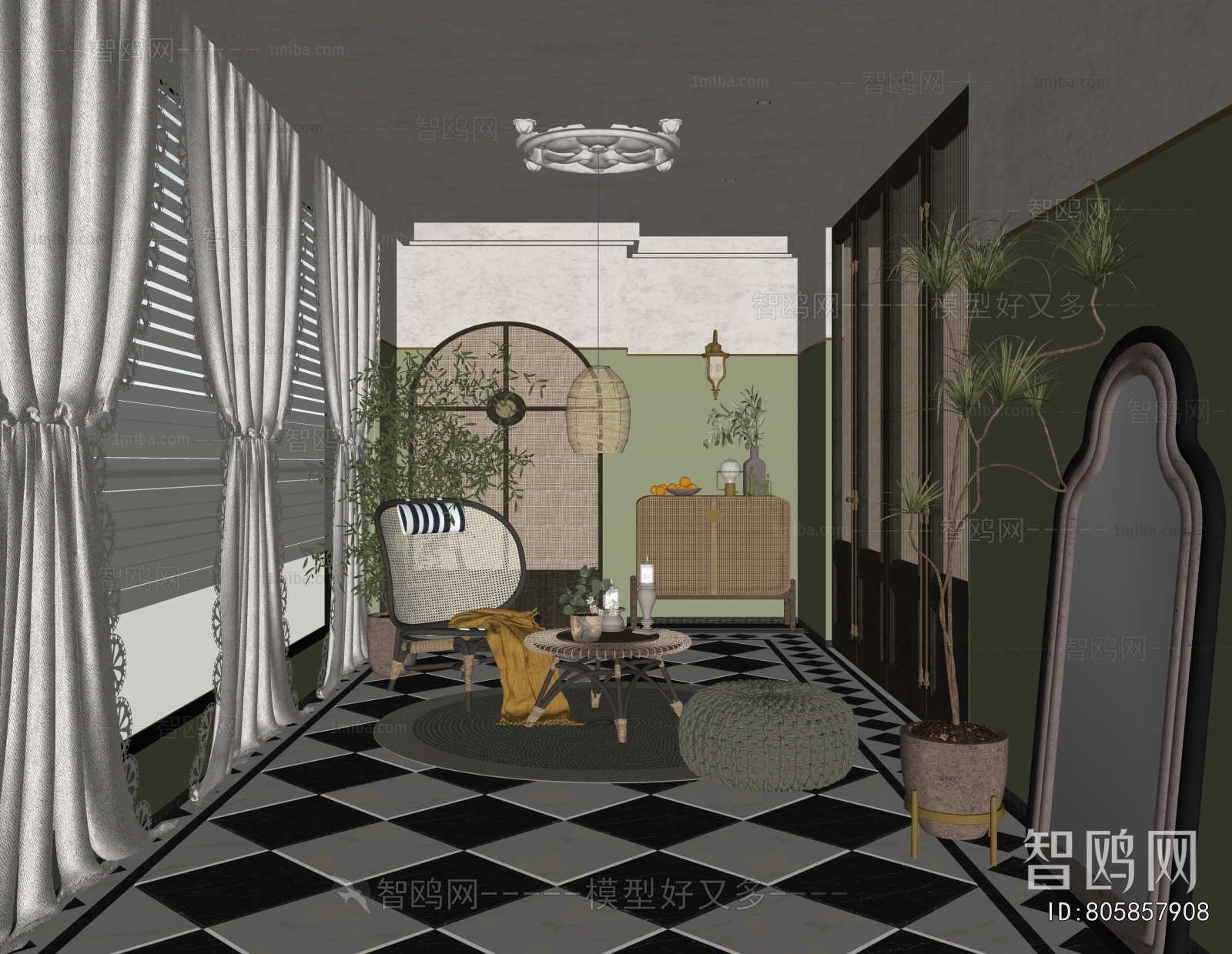 Southeast Asian Style Leisure Balcony