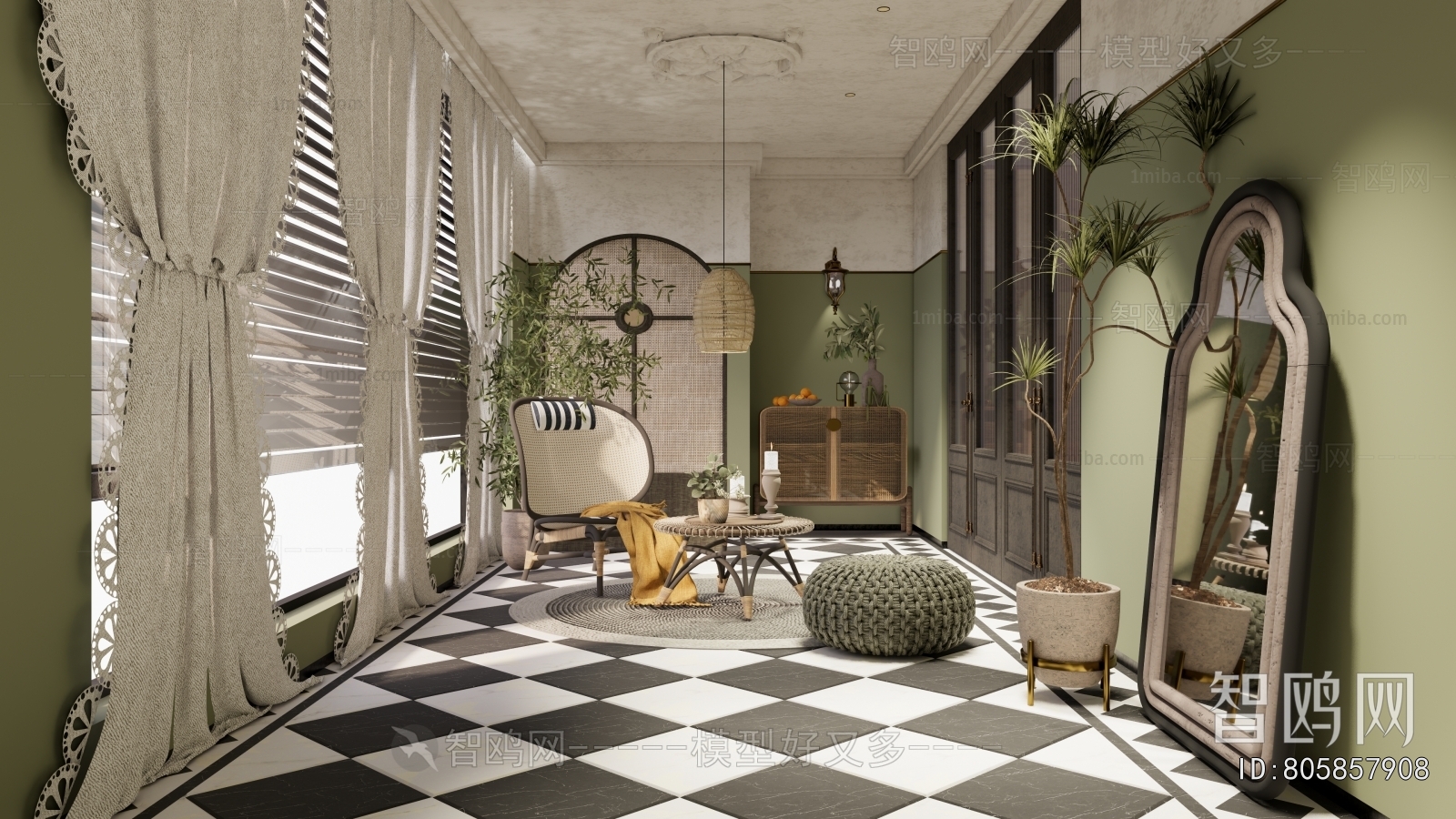 Southeast Asian Style Leisure Balcony