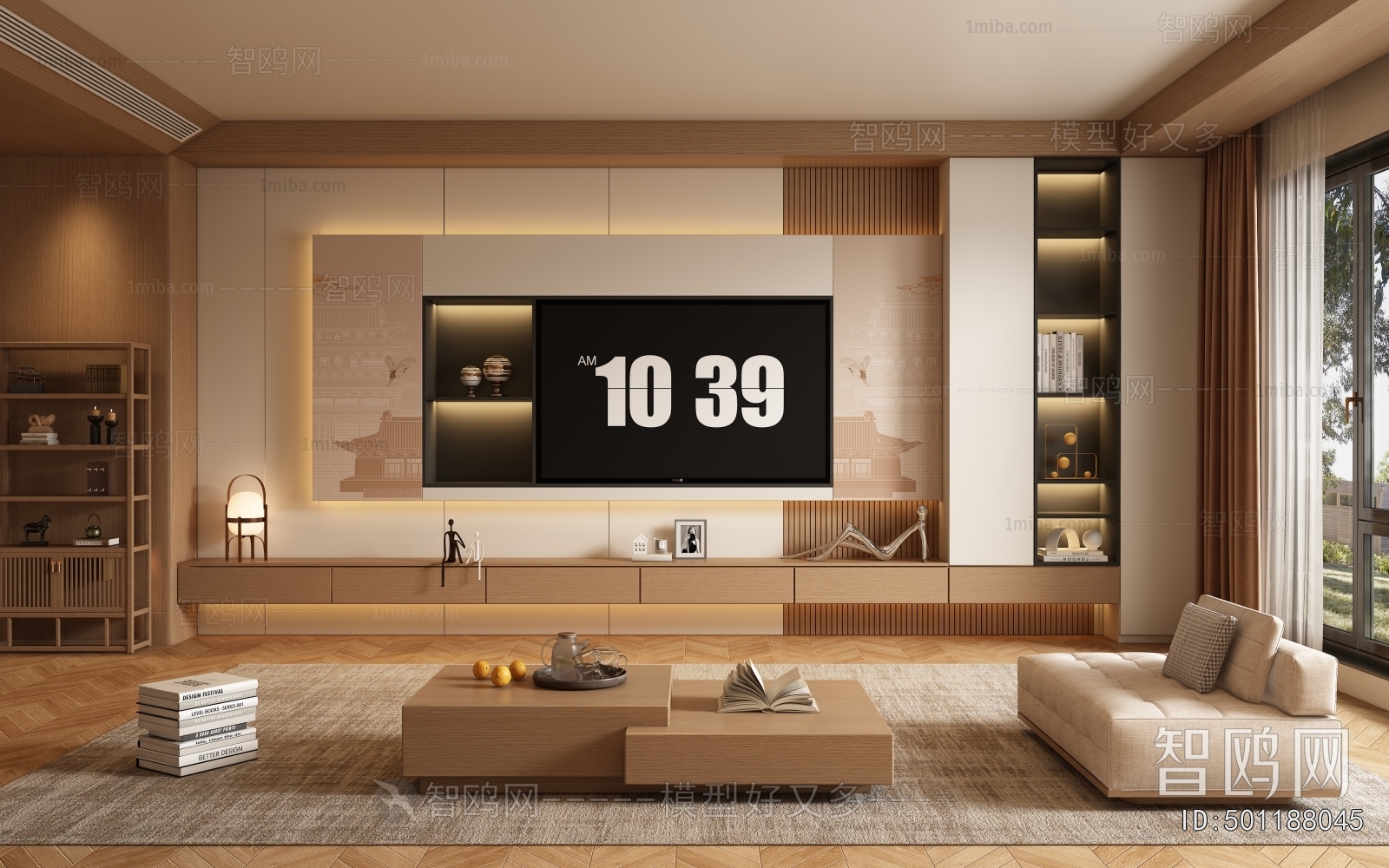 New Chinese Style A Living Room