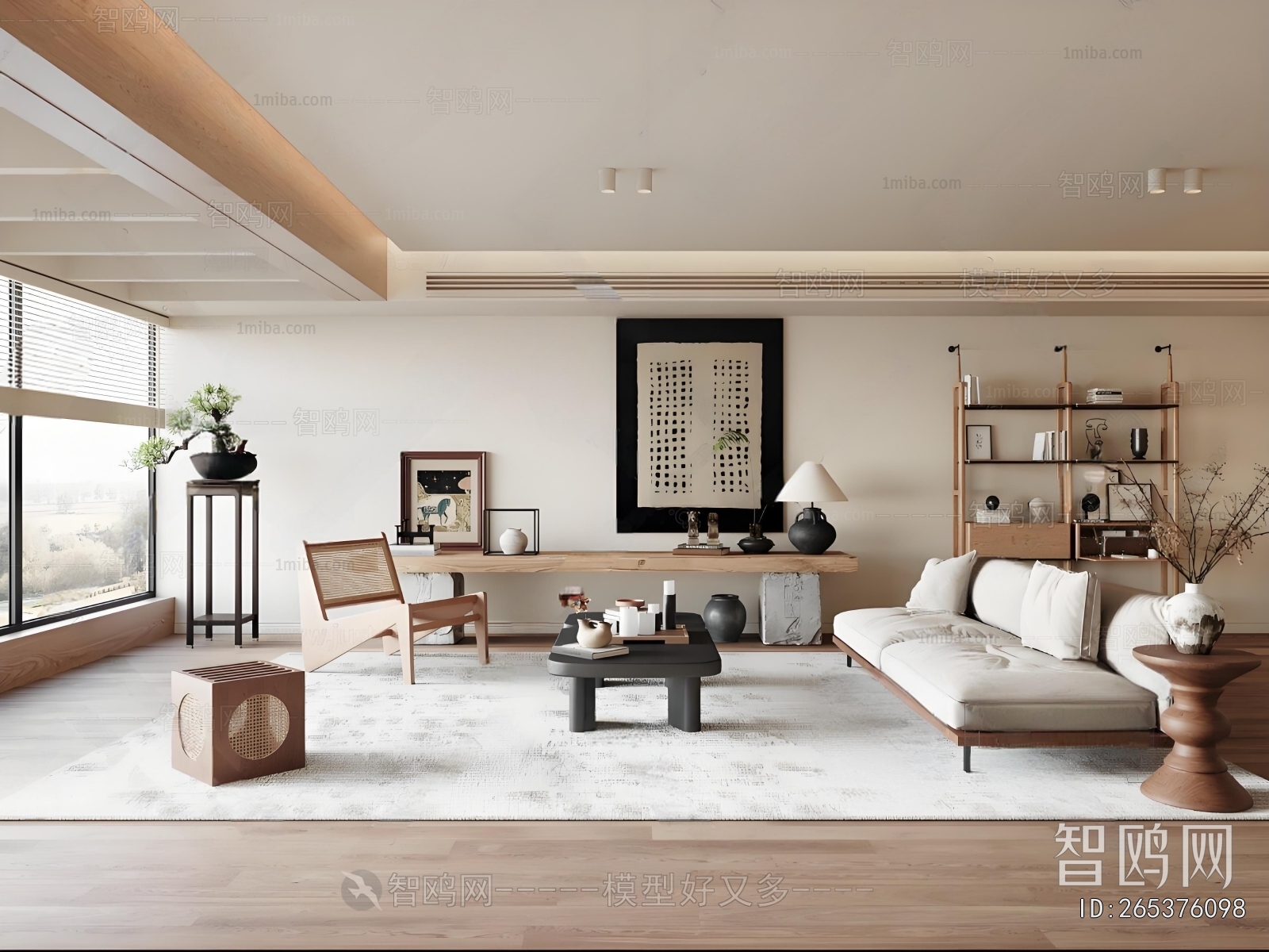 Wabi-sabi Style A Living Room