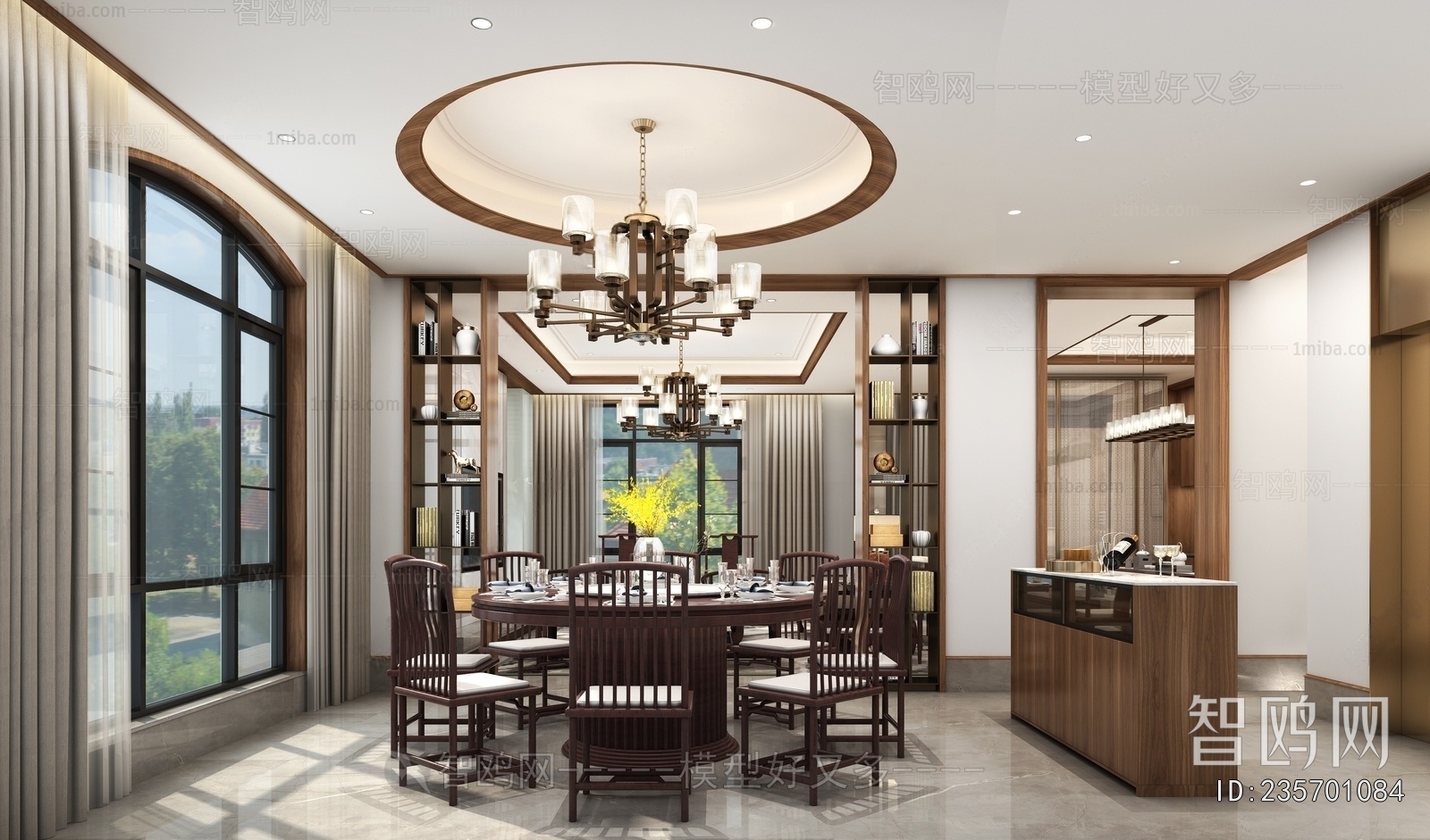 New Chinese Style Dining Room