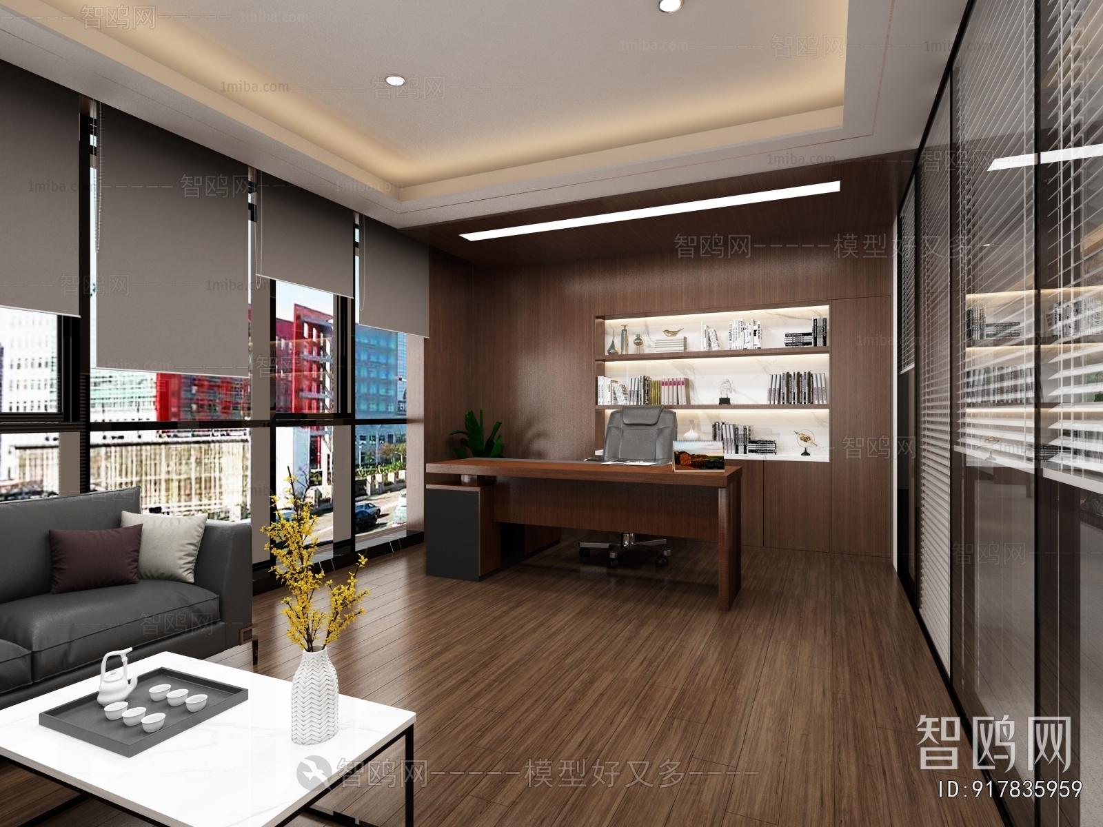 New Chinese Style Manager's Office