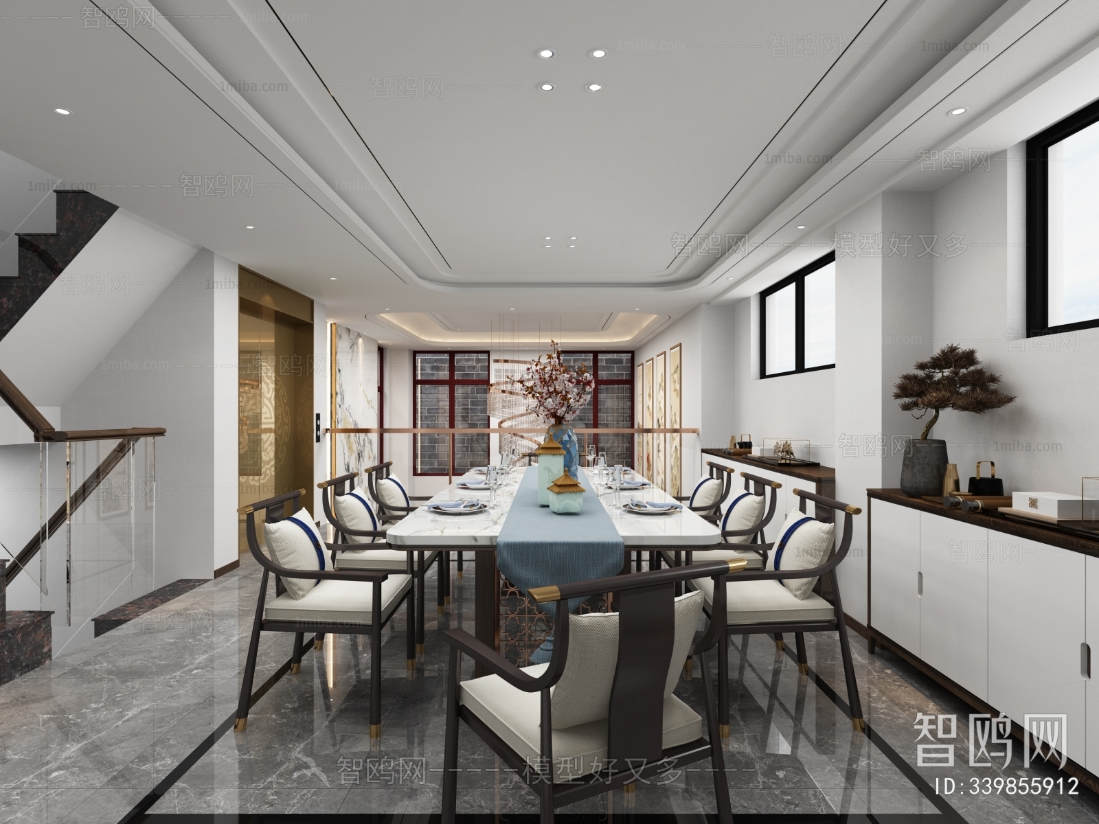 New Chinese Style A Living Room