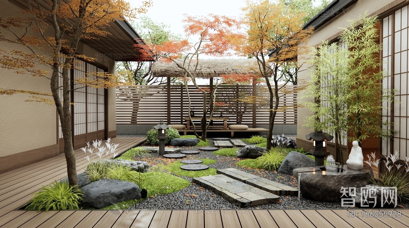 Japanese Style Courtyard/landscape