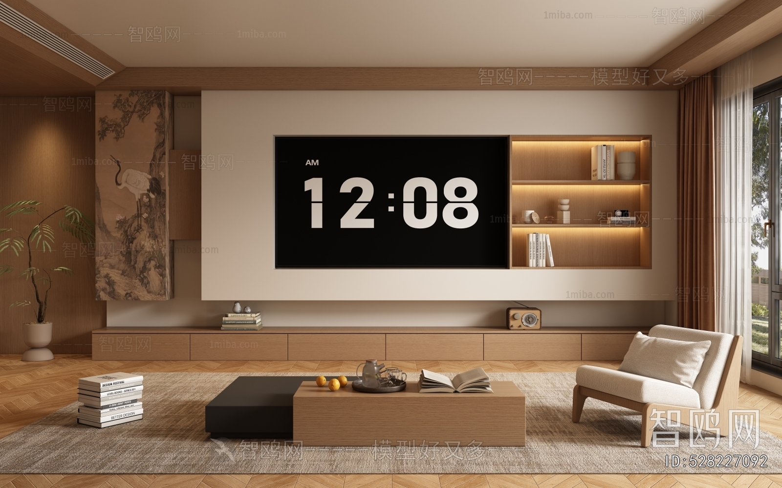 New Chinese Style A Living Room