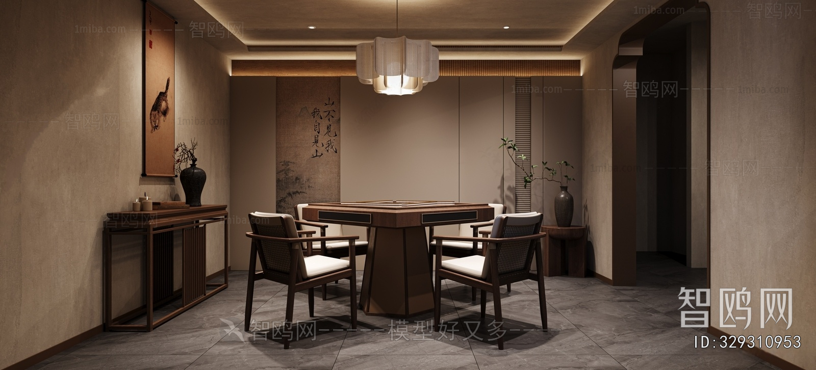 New Chinese Style Chess And Card Room