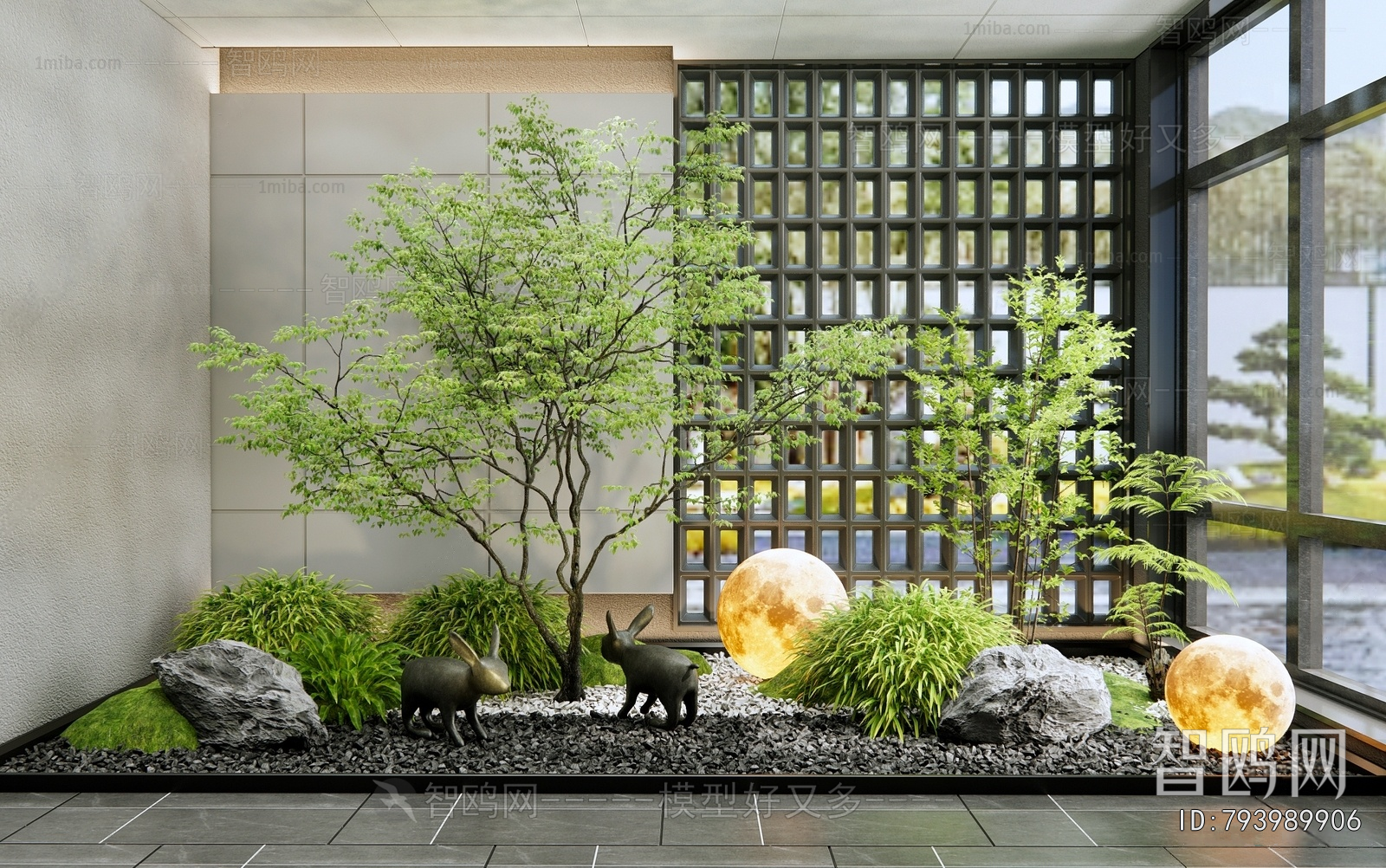 New Chinese Style Plant Landscaping