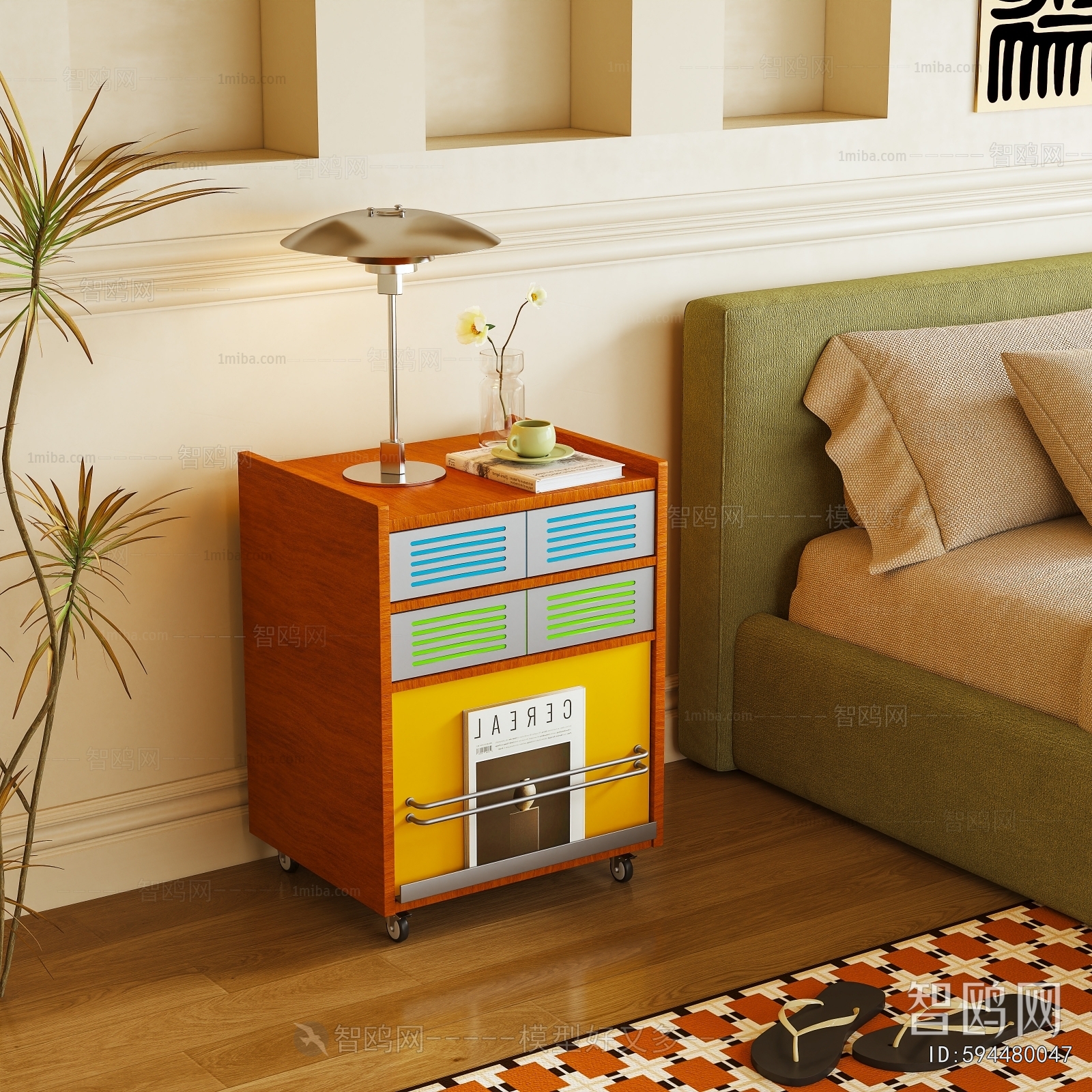 Modern Bedside Cupboard