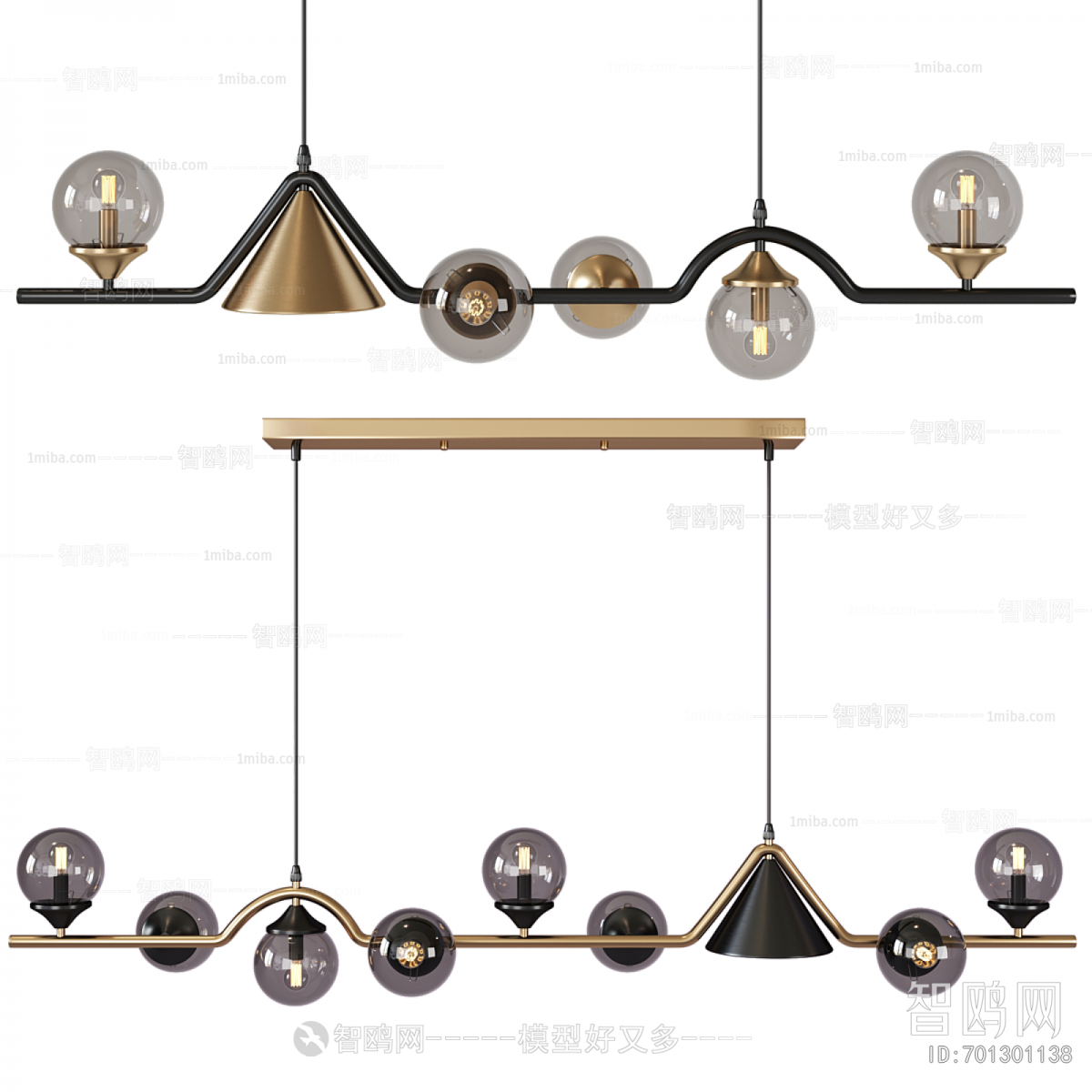 Modern Long Chandelier