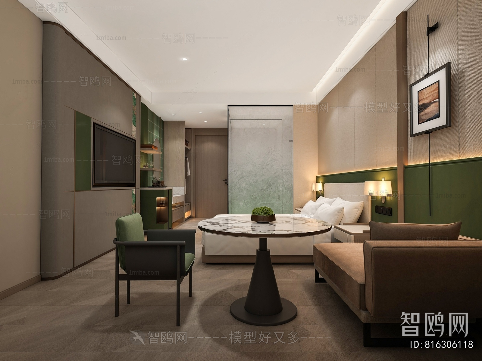 New Chinese Style Guest Room