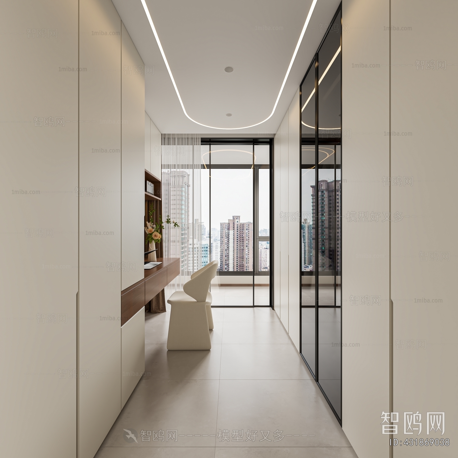 Modern Clothes Storage Area