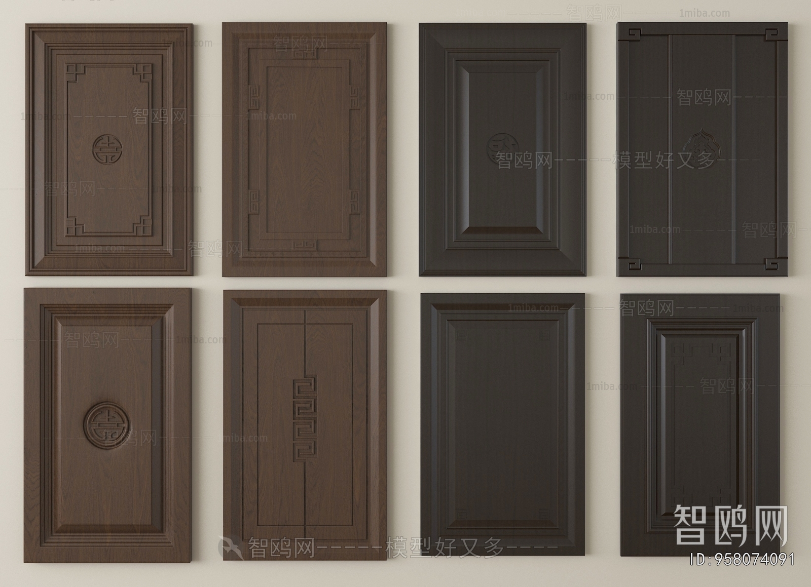 New Chinese Style Door Panel