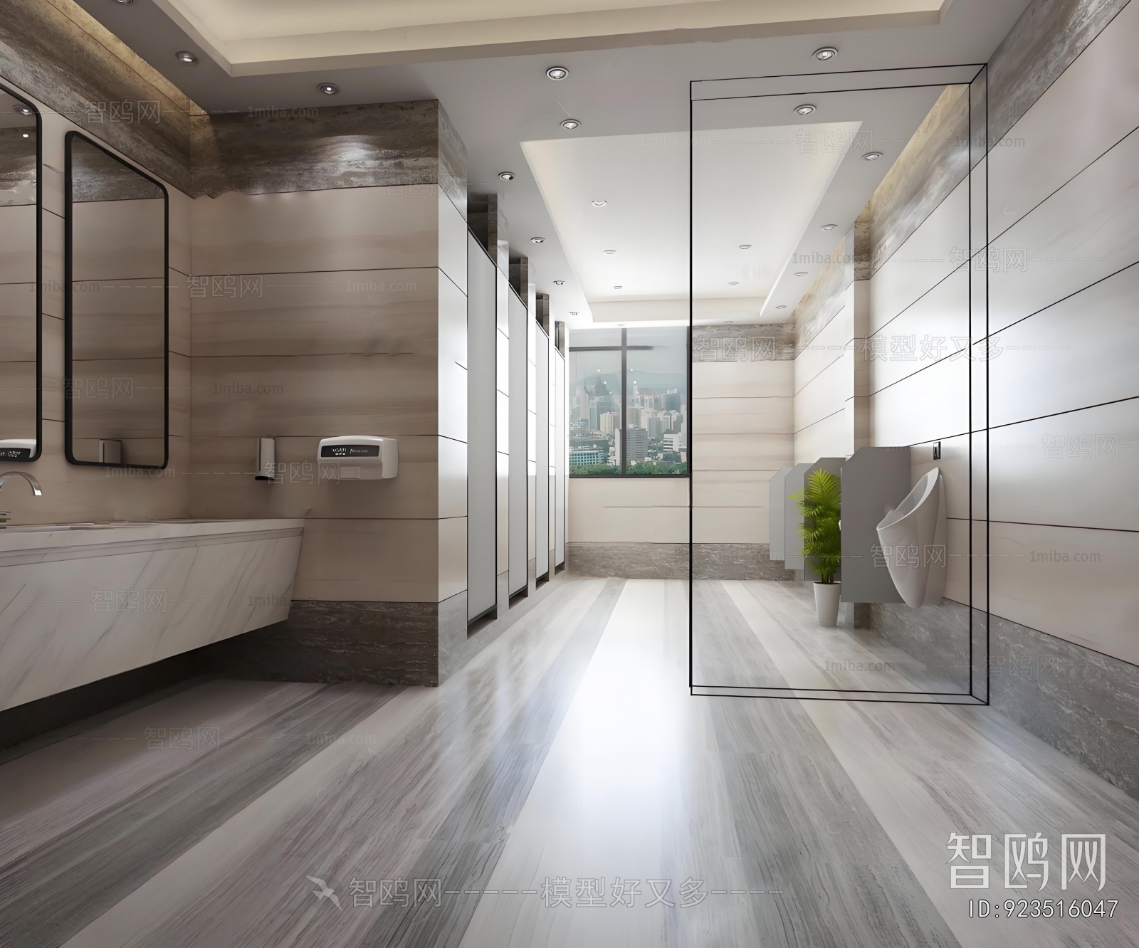 Modern Public Toilet