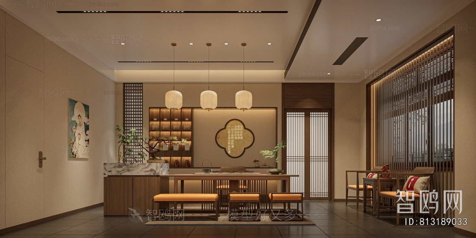 New Chinese Style Teahouse Tea House