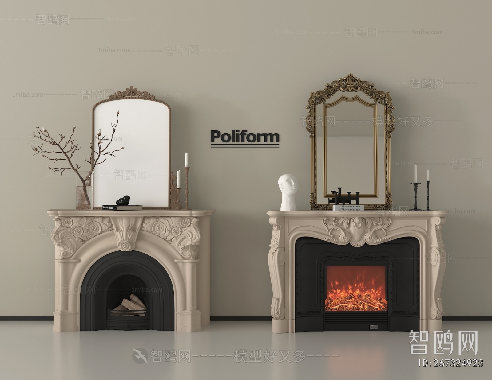 French Style Fireplace