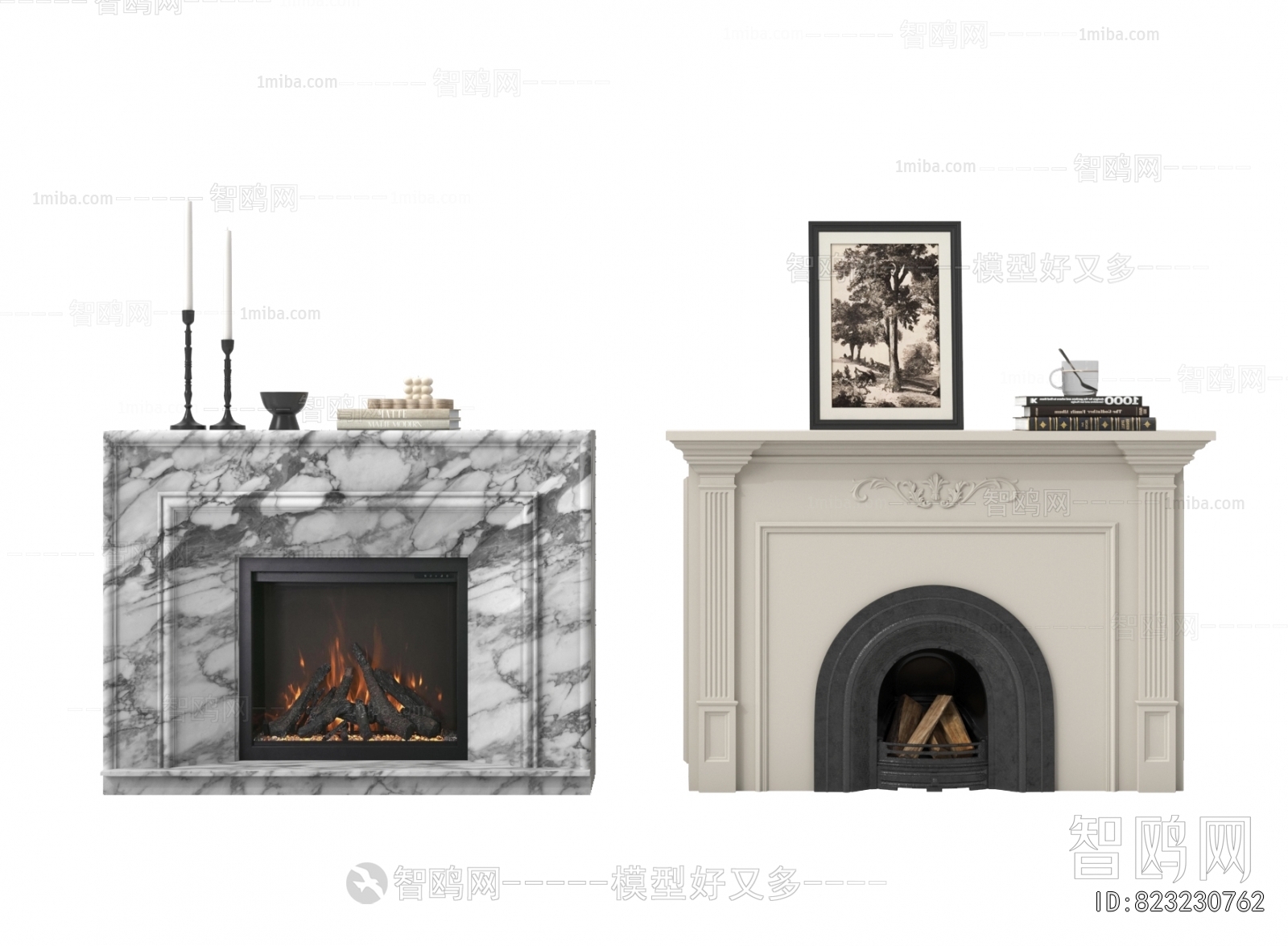 French Style Fireplace